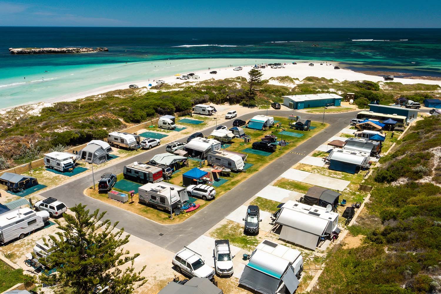 Lancelin Holiday Park Aerial View